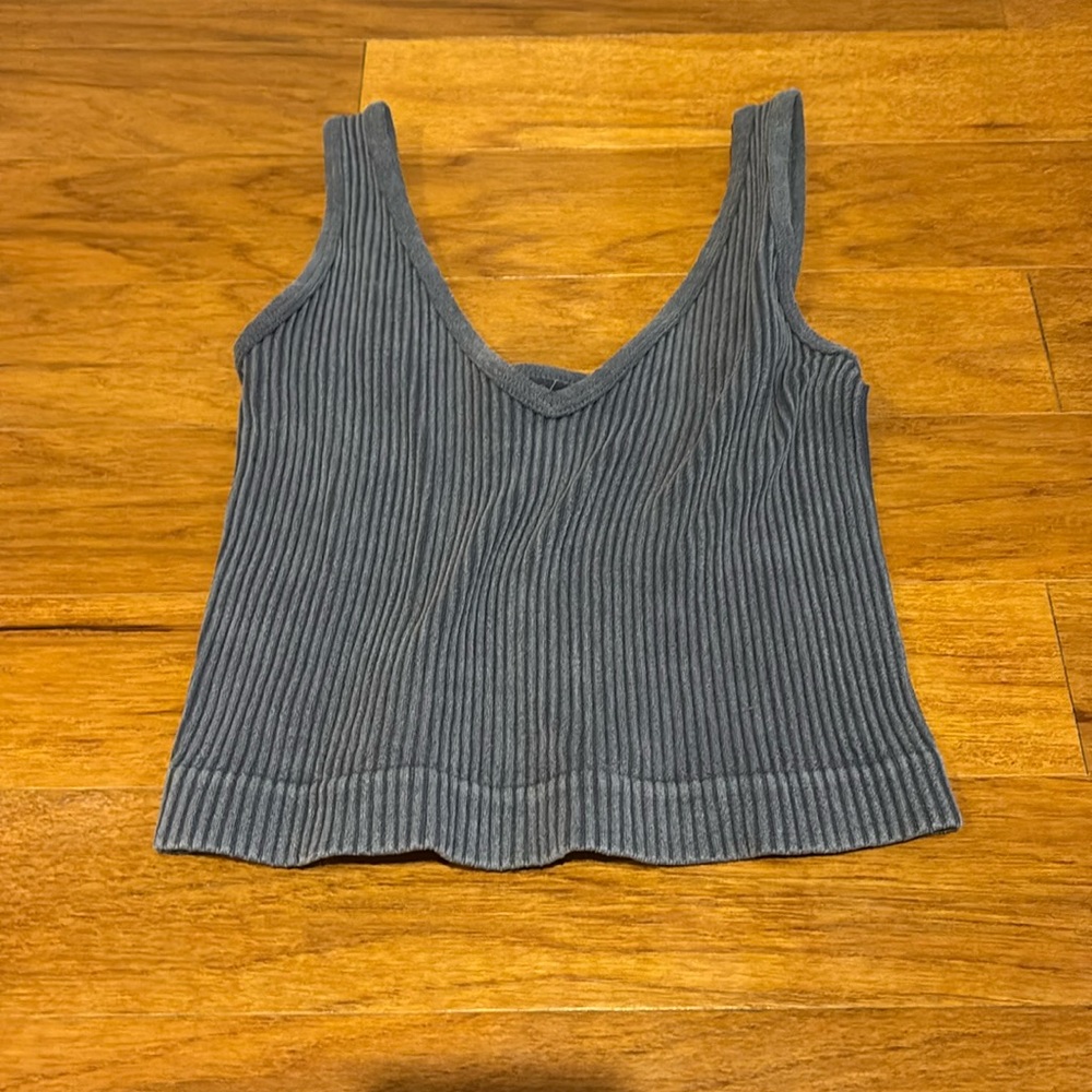 Basic Ribbed Crop Tank
